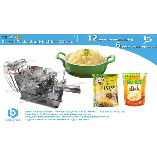 Buy cheap Mashed potato flat pouch doypack packaging machine with Bestar DIY pump from wholesalers