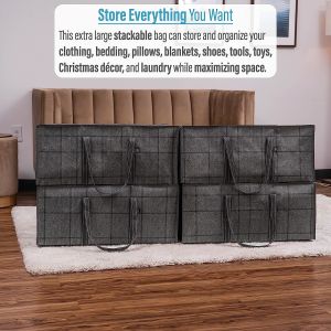 Buy cheap Extra Large Moving Storage Bags with Zippers, Foldable Heavy-Duty Tote for Space Saving, Alternative to Moving Boxes, from wholesalers
