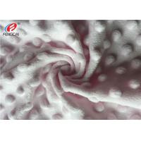 Buy cheap 100% Polyester Pink Minky Plush Dot Fabric Super Soft Anti Pilling Material product
