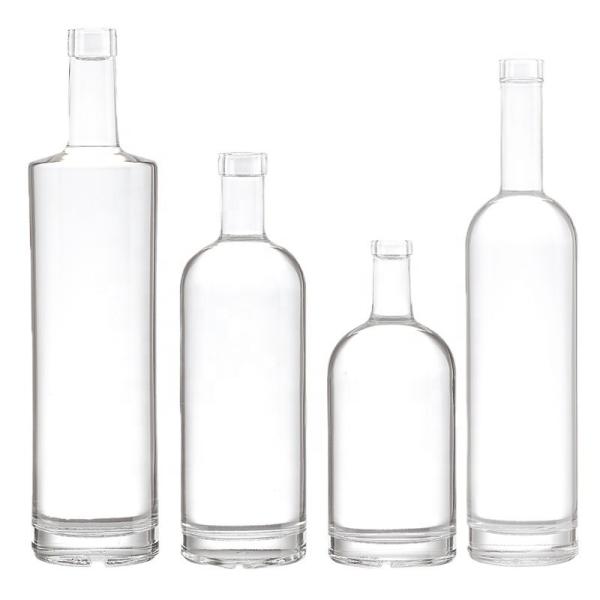Buy cheap Custom Make Super Flint Glass Clear Empty 750ml 500ml Vodka Liquor Gin Glass Bottle from wholesalers