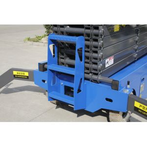 Buy cheap 12M Mobile Scissor Lift With Pulling Device from wholesalers