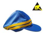 Buy cheap ESD Anti Static Hat Blue 98% Polyester 2% Carbon Fiber For Cleanroom from wholesalers
