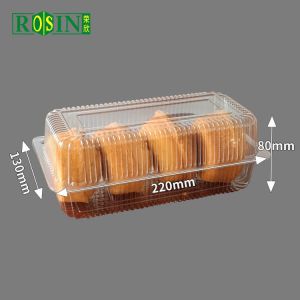 Buy cheap Customized Plastic Bakery Packaging Disposable Plastic Bakery Boxes With Lid from wholesalers