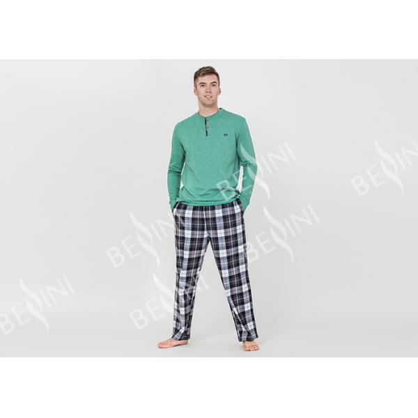 Buy cheap Spring Autumn Mens Luxury Sleepwear Functional Placket Side Pockets Design from wholesalers
