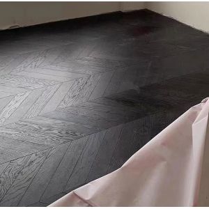 Buy cheap Cool Black Oak Chevron Engineered Wood Flooring 510 X 90 X 15MM from wholesalers