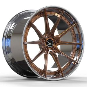 Buy cheap SSJK2008 Polish Custom Spoke Style 2-PC Forged Wheels 5X114.3 from wholesalers