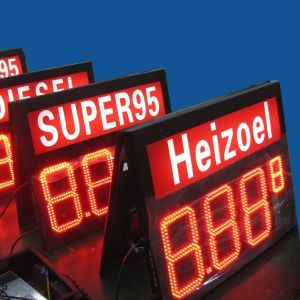 Buy cheap USA 8.889 LED Gas Sign with System Connectivity 3G RF/TCP/IP vms message board from wholesalers