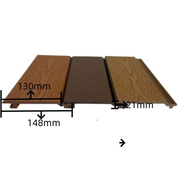 148mm UV Shield WPC Wall Cladding Panel Fade Resistant