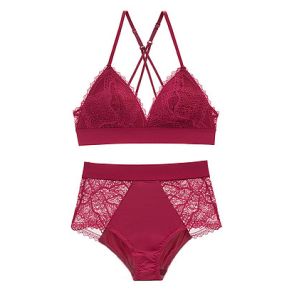 Buy cheap New Lace Satin Bralette Set from wholesalers