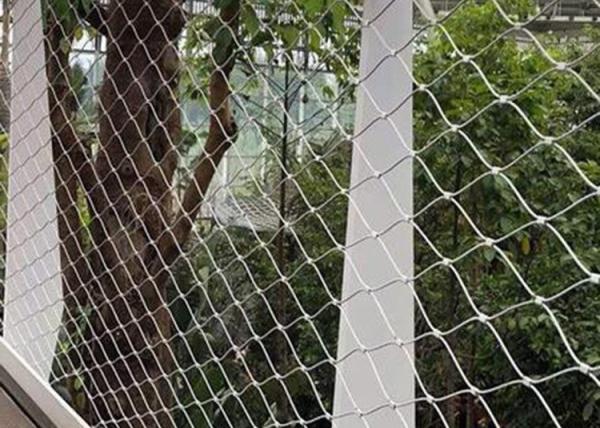 Quality Zoo Rope Netting Stainless Steel Rope Mesh 7*7  Ferrule Cable Mesh for sale
