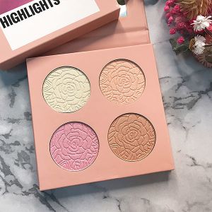 Buy cheap Cosmetic Pressed Shimmer Blush Highlighter Palette from wholesalers