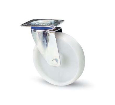 4 Inch heavy duty trolley Wheels white nylon casters swivel wheels 150kgs 0