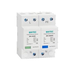 Buy cheap BR-25GR 4P Class I type 1 Surge Surge Arrestor SPD Thunder Protector spark gap spd type1 4p ac spd surge protector from wholesalers