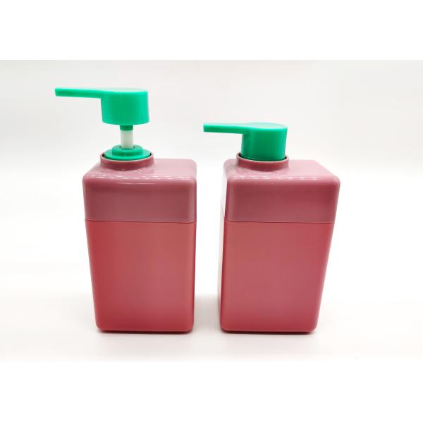 Pink 100ml 250ml HDPE Plastic Bottles With Lotion Pump