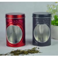 Buy cheap Display Food Grade Tin Containers With Window And Embossing On Box Body product