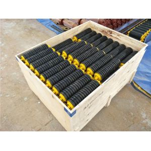 Buy cheap Rubber Lagging C4 Mining Conveyor Impact Roller For Coal Transportation from wholesalers