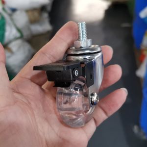 Buy cheap 2 Inch Clear Polyurethane Casters Transparent Chair Wheels With Brake product