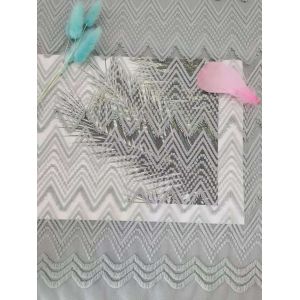 Buy cheap Green Zipper Shape Lace Eyelash Textile Spandex Mesh Fabric from wholesalers