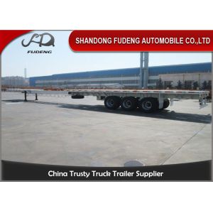 Buy cheap Over Length Flatbed Extendable Semi Trailer Double / Three Steering Axles  from wholesalers