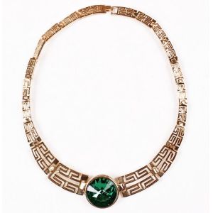 Buy cheap Retro exaggerated personality gem hollow alloy necklace from wholesalers