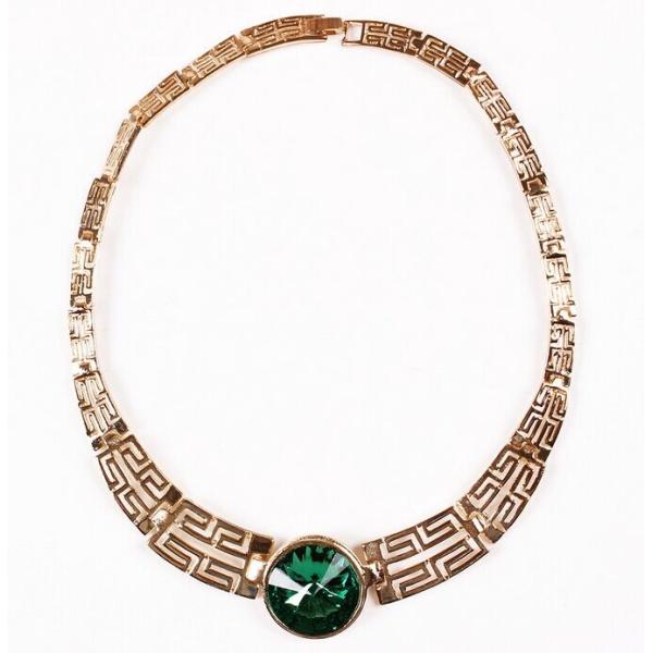 Buy cheap Retro exaggerated personality gem hollow alloy necklace from wholesalers