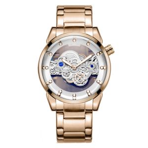 Buy cheap Hollow Out Non Mechanical Initial Automatic Quartz Watch 3ATM waterproof from wholesalers