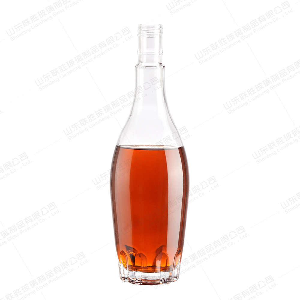 Buy cheap Glass Collar Vase Shaped Bottle 500ml 750ml 1000ml for Water Wine Spirits Brandy Vodka from wholesalers