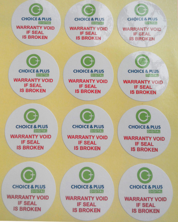 Buy cheap Custom Round Label Stickers – White PET plastic Circle Logo Sticker Printing & product