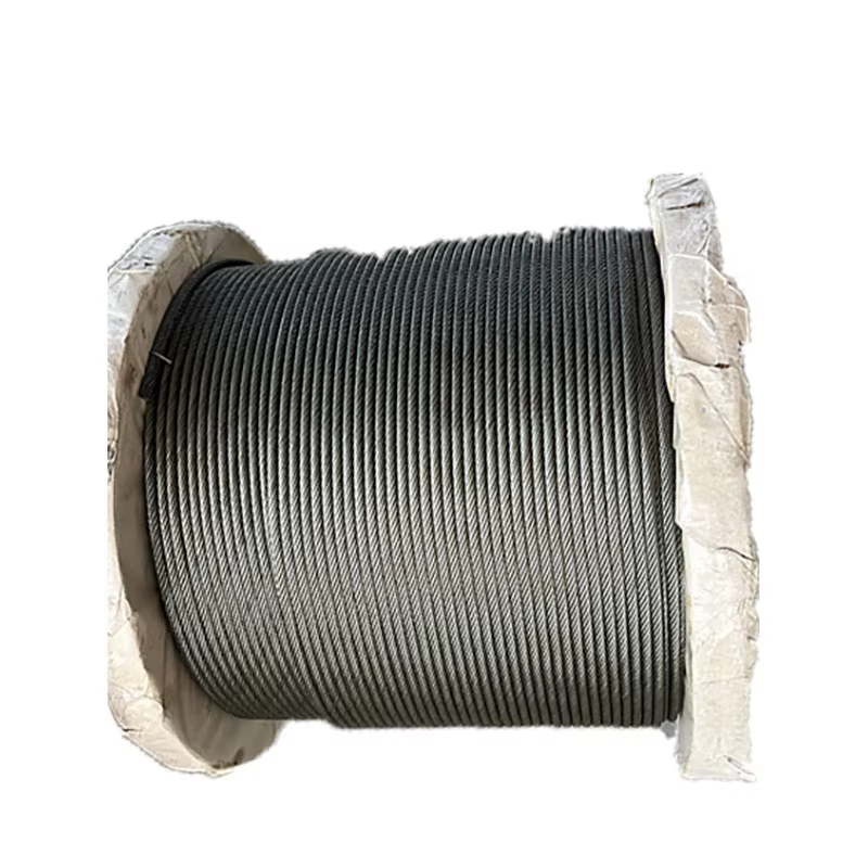 Buy cheap Flexible Black Carbon Steel Wire Rope Cable in 6mm 8mm 10mm 12mm Sizes with 6x19+IWS Structure from wholesalers
