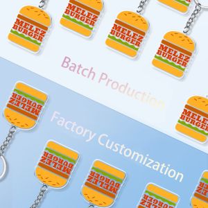 Buy cheap Company Logo Printed Transparent Acrylic Keychain With Metal Ring Durable AD Gift from wholesalers