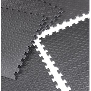 Barbell High Density Interlocking Puzzle Mat, 1/2" Thick Eva Foam Exercise Gym