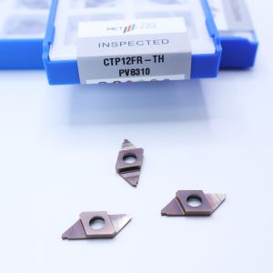 Buy cheap Grade PV8310 Cemented Carbide CNC Carbide Insert for Cut-Off CTP PVD Coated Parting Off Indexable Inserts CTP12FR-TH from wholesalers