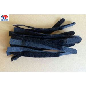 Black hook and loop tape for sewing , hook & loop fasteners 100% Nylon