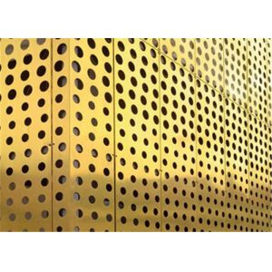 Buy cheap 1mm Thickness Circle Hole Perforated Copper Plate 1m Length from wholesalers