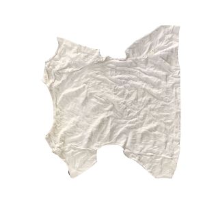 Buy cheap No Metal Cotton Pure White T Shirt Rags ISO9001 With Strong Water Absorbency from wholesalers