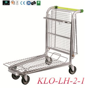 Buy cheap Lightweight 4 Wheel Trolley For Warehouse With Folding Basket Large Load 150KGS from wholesalers