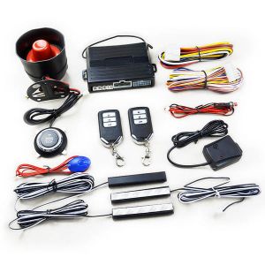 Buy cheap PKE Keyless entry Smart car remote engine starter car security alarm one button system from wholesalers
