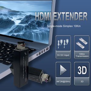 4K HDMI Fiber Extender Single Mode Single Fiber Transmitter & Receiver LC 20KM