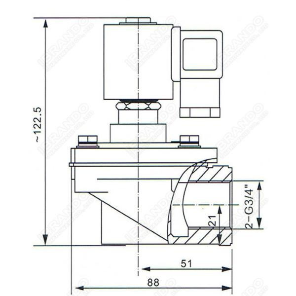 3/4'' SCG353A043 ASCO Type Solenoid Pulse Jet Valve For Dust Collector 0