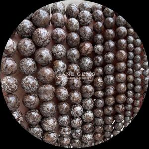 Buy cheap 8mm Polished Gemstone Beads Hematite Yooperlite And More Various Types Crystal Healing Stone Loose Bead Strands for Fashion Accessories from wholesalers