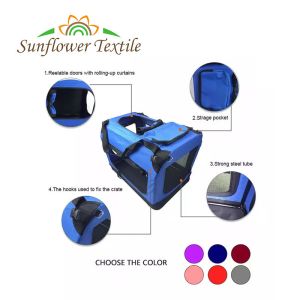 51*33*33cm Different Sizes Custom Color 600D Polyester Folding Dog Transport
