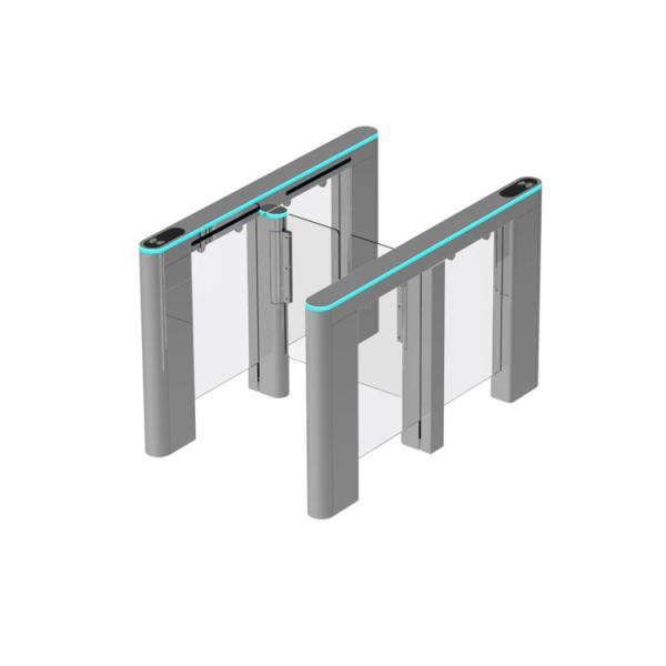 Buy cheap AC100V Pedestrian Barrier Gate LED Indicator 10mm Thickness Swing from wholesalers