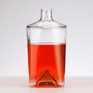 Buy cheap Transparent 500ml Beauty Wine Glass Bottle with Unique Design and Cork Sealing Type from wholesalers