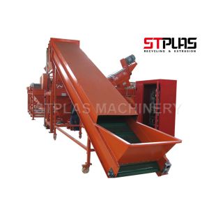 China Red Color Plastic Washing Machine / D2 Crusher Blade Pet Washing Line on sale