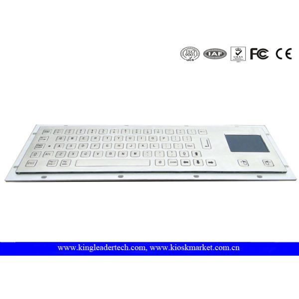 Flat Non-Protruding Short Travel Key Industrial Keyboard With Touchpad In