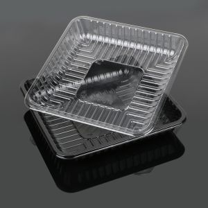 Buy cheap Square Transparent 18*18*3cm PET Plastic Tray from wholesalers