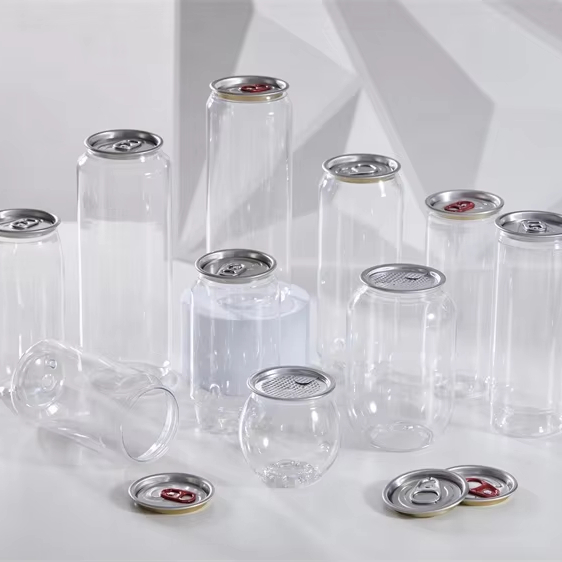 Buy cheap 100 Recyclable Clear Pet Beverage Bottles Energy Drinks Plastic Cans from wholesalers