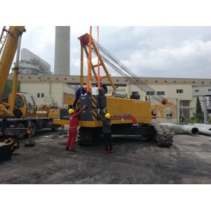 Buy cheap XCMG 50 Tons Small Crawler Crane Xgc55 With Hammer , Max. Rated Lifting Capacity 55T from wholesalers