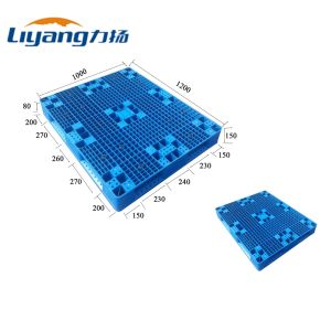 Buy cheap Blue Euro HDPE Plastic Pallets Nestable Heavy Duty Plastic Skids from wholesalers