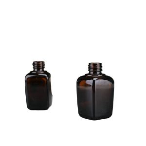 Buy cheap Euro Square Separate 35ML Amber Glass Bottle from wholesalers